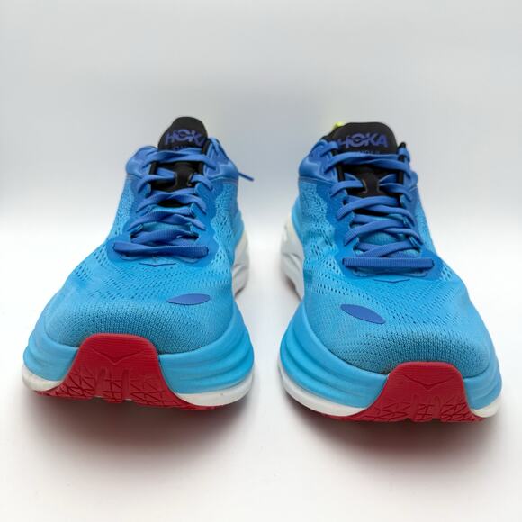Hoka Mens Bondi 8 Running Sneakers US 12 D Blue Athletic EUC main image 8